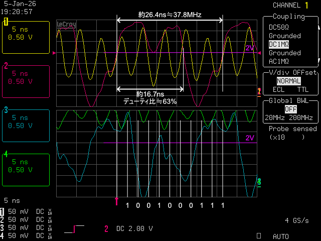 OSER10_189MHz_CH1=fclk_CH2=pclk_CH3=oser_out_WP950L_20260105_192057 補助線付き